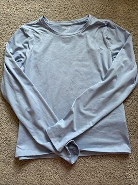 Hollister Pale Blue Long Sleeve Crew Top